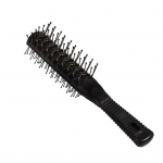 Rib Comb Pehmete hammaste ergonoomika k&auml;epidemega kamm salongilokkimise s&otilde;lmeta professionaalsetele juustele mustaks koduseks kasutamiseks must