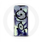 &Uuml;mbris Samsung Galaxy J6 2018 Dreamcatcheri jaoks lilla hall ja must