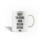 Mug en C&eacute;ramique Citation Quit Talking and Begin Doing