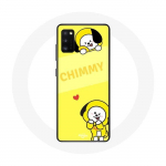 Coque pour Oppo A16 BTS Bangtan Gar&ccedil;ons BT21 Chimmy Jimin Fond Jaune