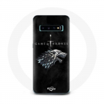 Coque pour Samsung Galaxy S10 Game of Thrones Saison 8 Le Tr&ocirc;ne de Fer La maison Stark Logo L'hiver