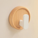 Kleepuv konksseina vastupidav riidenagi Dekoratiivne mitmeotstarbeline riidenagi, mis ripub uksele Walnut Black