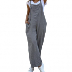 Naiste Jumpsuit Lose Fit &otilde;larihmaga &uuml;hev&auml;rvilised naiste kombinesoonid Cami Romper Baggy m&auml;ngukost&uuml;&uuml;m igap&auml;evaseks kandmiseks L roheline