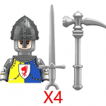 S&otilde;jalised ehitusplokid Keskaegsed Solider Figuurid Jeruusalemma R&uuml;&uuml;tlid Ristis&otilde;jad Rooside S&otilde;da S&otilde;jahobuste Relvade Kilp