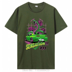 Skyline R33 T-s&auml;rk Unisex Vabaaja Anime JDM Initial D T-s&auml;rk Suvine Puuvillane T&auml;navamood Harajuku T-s&auml;rk Unisex R&otilde;ivad L