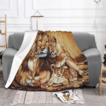 L&otilde;vi Pere Armastus Tekk Fliis Kogu Hooaeg Loom Koomiks Multifunktsionaalne &Uuml;lisoojus Viske tekk Diivanile Kontorisse Voodipesu Visked 125x150cm 50x60in