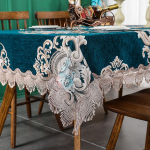 Disainer tikitud pitsist heegeldatud laudlina Elegantne euroopa maal&auml;hedane lilleline lauakaunistus Toolikate Laua jooksur ja riie 60*60cm