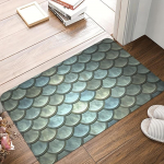 Super Mermaid Scale Pehme k&ouml;&ouml;givaip V&auml;simusvastane K&ouml;&ouml;givaip Veekindel libisemisvastane Vaibade Komplekt Jooksuvaiba Voodivaiba imav vaip k&ouml;&ouml;ki 40*60cm