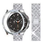 Teemantrihm + &uuml;mbris Samsung Galaxy Watchi 6/5/4 40 mm 44 mm k&auml;ev&otilde;ru metallist rihmaga Galaxy Watch 6 klassikaline 43 mm 47 mm kaanega kaitsev kella 5 korpus ja rihm Watch 4 classic 46mm