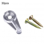 30 tk klaasklambrid, kompaktsed, tugevad l&auml;bipaistvad korpused, praktilised peeglit hoidvad klambrid vannitoa jaoks A