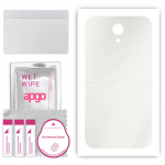 apgo MATTE Protective Skin Sticker for the back compatible with Kruger&Matz Flow 4S, Wrap Film, Hydrogel Film, Flexible, Soft TPU with positioning lay