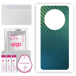apgo Protective Skin Sticker for the back compatible with Honor Magic5, Wrap Film, Foil, Vinyl - Pattern Carbon Chameleon CAKA1