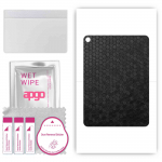 apgo skin sticker film foil vinyl for the BACK compatible with Apple iPad Air 2, scratch-resistant, easy to install - Black Honeycomb