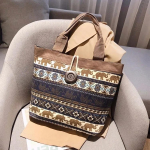 Rahvuslikus stiilis tr&uuml;kiga t&auml;navakott, k&otilde;ikide riietega sobiv ostukott, v&auml;rviline vabaaja k&auml;ekott, naiste suure mahutavusega l&otilde;uendist &uuml;he &otilde;larihmaga kott 35*45*15cm