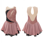 Lapsed T&uuml;drukud Iluuisutamiskleit Varrukateta Rhinestone V&otilde;istluskost&uuml;&uuml;mid Ballettants Tutu seelik 13-14 Years kohv
