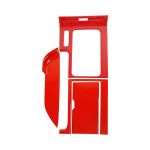 Auto k&auml;iguvahetuse topsihoidiku paneeli kaunistuskatte kleebised sobivad Ford Mustang 2010-2014 ABS-i sisetarvikutele punane