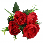 Simuleeritud lilled Pulmakaunistused Kontorid Pakendi sisu punane