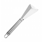 Roostevabast terasest kolmnurkne puuviljade nikerdusnuga puuviljavaagen Artefakt, kolmnurkne k&ouml;&ouml;giviljal&otilde;ikur, libisemisvastane isetehtud sisekujundus k&ouml;&ouml;giriistad