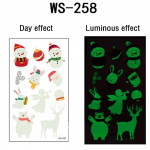 Helendavad kleebised j&otilde;ulude lumememme n&auml;o simulatsioon multifilm Fluorestseerivad kleebised aknaklaasi kleebised kaunistus 10.5 * 6cm mitmev&auml;rviline