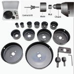 16 tk/komplekt Puidut&ouml;&ouml;tlemise auguavaja saag s&uuml;sinikterasest puurimist&ouml;&ouml;riist augusae l&otilde;ikekomplekt elektripuuritarvikute komplekt