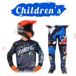 motokrossi k&auml;igukomplekt lastele 20 22 24 26 28 v&otilde;idus&otilde;idu&uuml;likond MX MOTO kampsun ja p&uuml;ksikomplektid Noorte lapsed poiss t&uuml;druk Mootorratas BMX maastikujalgratas Combo S-20