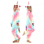 Beebidele Pajams Dinosaru magamisriided Lastele &uuml;kssarvik kigurumi oneses flanell Koduriided loomade kombinesoon lastele 110