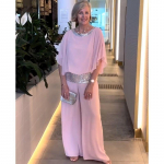 YYFS Naiste mood vabaaja kevad-s&uuml;gis &uuml;hev&auml;rviline print 1/2 varrukad O kaelus p&uuml;ksid p&uuml;ksid &uuml;likonnad S roosa