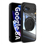 Magnetiline s&otilde;rmusehoidik Magsafe &uuml;mbris Google Pixel 8A jaoks L&auml;bipaistev akr&uuml;&uuml;l PC p&otilde;rutuskindel juhtmevaba laadimise kate Google 9 Pro jaoks For Google Pixel 8A must