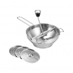 Kartulimudaveski stabiilne struktuur 360-kraadine p&ouml;&ouml;rlemine ergonoomilise disainiga, pika k&auml;epidemega jahvatav roostevaba teras T&ouml;&ouml;j&otilde;udu s&auml;&auml;stev pragunemisvastane toit h&otilde;be