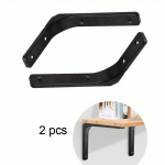 2 tk L-klamber riiulitele, mis on vastupidavad paksendatud ja laiendatud peidetud traksidega liigendnurkklambrid