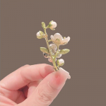 Retro temperamendiga roheline jasmiini pross naistele pulmad bankettkontori pross kingitused riiden&otilde;elad aksessuaarid