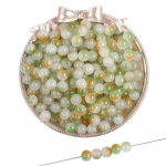 8mm 50tk/kott Klaastarretis Kahev&auml;rvilised helmed DIY K&auml;ev&otilde;ru Kaelakee K&otilde;rvar&otilde;ngad Ehted Aksessuaarid 8mm 50pcs/bag