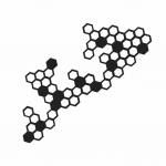Mootorratta esiosa poritiiba kasti kleebised modifikatsioon k&auml;rgstruktuuri stiilis helkurkleebis veekindel must