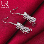 925 h&otilde;bedane kass AAA tsirkoonist ripats, augustamine k&otilde;rvar&otilde;ngad, moodsad pulmaehted 3.50*0.80cm