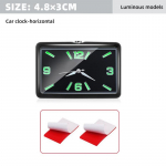 Mini helendav autom&otilde;&otilde;turkell, auto sisemine kleebitav kvartskell armatuurlauakell autotarvikute kujundamiseks 48X32MM h&otilde;be