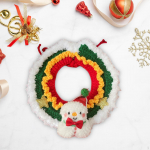 Cat Knitted Collar Christmas Dog Festive Decoration for Dogs Cats Dress up Hand Woven Holiday snowman S