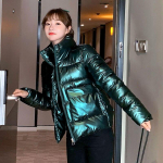 Talvine korea lahtised heledad naiste paneeringud puuvillane jakk Paks kontori daam roosa roheline sinine mood naiste mantlid Parka XXXL