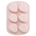 Silikoonist j&auml;&auml;kuubikualus &ndash; vastupidav toiduk&otilde;lblik vorm viskikokteilide jaoks J&auml;&auml;vormid j&auml;&auml;kuubikumasin s&uuml;gavk&uuml;lmiku jaoks Strawberry