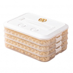 Pelmeenide hoiukast Mitmekihiline Suure mahutavusega kaasaskantava k&auml;epidemega &otilde;hukindel kaas Mittekleepuv k&uuml;lmik Food Wonton konteinerihoidja korraldaja Four Layer