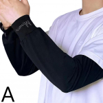 Meeste Pikad Poolkindad K&auml;ekaitsmed P&auml;ikesekaitse UV-kaitsega Tarvikud J&auml;&auml; Jalgrattas&otilde;iduks Sport Cov F5Y0 Black Straight sleeves-1pair