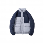 Li Ning Spordielustiili Seeria Logo Tikand Peidetud Lukuga Paksenenud Sulejope Meeste Jakk Tume-indigosinine AYMS061-5 XS