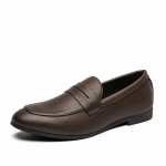 Mood meeste jalan&otilde;ud Luksusbr&auml;nd Kleit Slip-on s&otilde;idujalatsid Mood Briti stiilis Meeste nahast kingad Mokassiinid Mugavad peokorterid 38 must