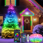 USB LED Fairy Lights 5m 10m 20m 5V RGBIC Smart Addressable Party Christmas Light String Bluetooth LED String Dreamcolor Fairy Garland Xmas Tree Lamp 20m