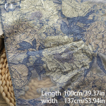 Luksuslik kootud žakaarmustriga lilledega reljeefne mullkangas Pehme Elegantne Mood 3D Tekstuuriga Kangas DIY &Otilde;mblemiseks Kleit Polsterdus 1M