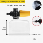 400ml Square Snow Foam Lance autopesutarvikud k&otilde;rgsurvepesuri vesivahu kahur juhtmevaba pesuriista jaoks