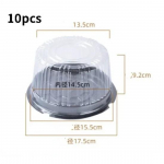 10 tk 8/6 tolline l&auml;bipaistev koogikarp plastkarbid ja pakend L&auml;bipaistvad tassikookide muffini kuplihoidja karbid pulmade hulgim&uuml;&uuml;k