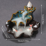 1 tk keraamiline ornament sandlipuu pliit aroomiteraapia ahju Koi kala tagasivoolu viiruki pliit