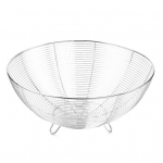 Roostevaba terasest k&ouml;&ouml;giviljakorv Moodne traadist puuviljavaagen k&ouml;&ouml;gileti jaoks Metallkorvid 20cm