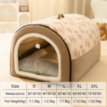 Koerakuut Soe Koerakuut Matt Eemaldatav Pestav Koerte Voodi Pesa S&uuml;gava Une Telk Keskmised Suured Koerad Maja Koeratarbed cama perro M 40X35X35CM