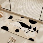 Vannitoap&otilde;randamatt Pehme diatomiitmuld Libisemiskindel Tualett Majapidamine Imav Jalgealune Matt Tualettukse Juures Kiiresti Kuivav Uksematt Vaip 40 * 60CM Shu Thin crystal velvet